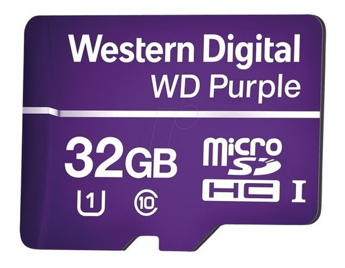 Memoria Microsd De 32gb Purple Especial Para Videovigilancia