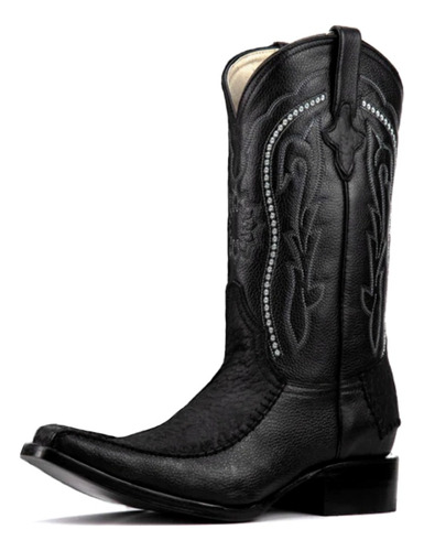 Botas Pistolero Cuello De Toro / Floater Negro Versarh