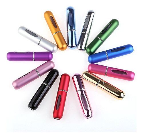 Mini Atomizadores Para Perfume Recargable Capsula Viajes X5