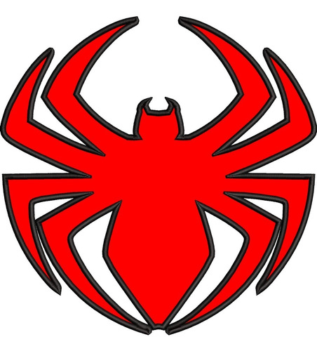 Matriz De Bordado: Araña (logo Spiderman) Aplique | MercadoLibre