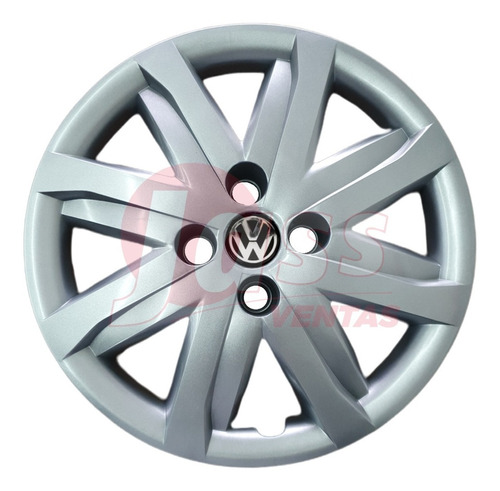 Taza Vw Voyage / Gol Trend 14 Pulgadas Plata Con Logo X Unid