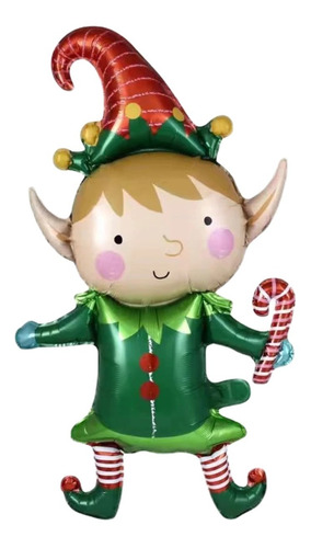 Globos Metalizados Duende Navideño 26 Pulgadas X2u Navidad