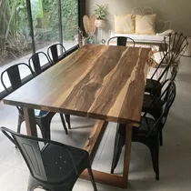Comprar Mesa 200 X 100 Cm Madera Guayubira 100% Maciza Exterior 2x1