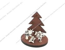 Comprar 10 Pesebre Navidad Pino 5 Piezas Alpaca Madera Souvenirs