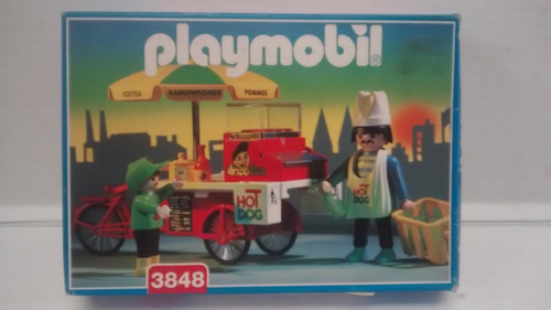 Playmobil Hot Dog Set Vintage Caja Completo Remolque Circo