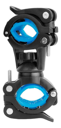 Soporte De Luz Para Bicicleta, Rotación 360, Azul, 2 Piezas