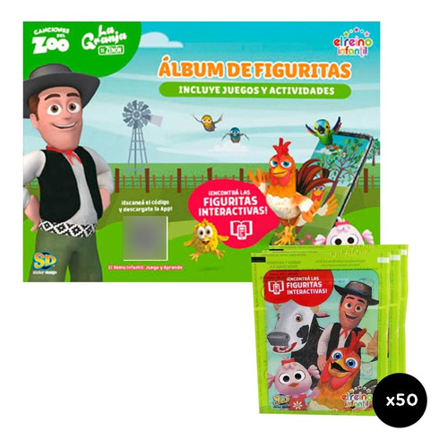 Album Con Figuritas Interactivas Zenon Canciones Del Zoo