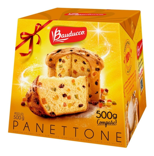 Panetone De Frutas Cristalizadas E Passas Bauducco 500grs