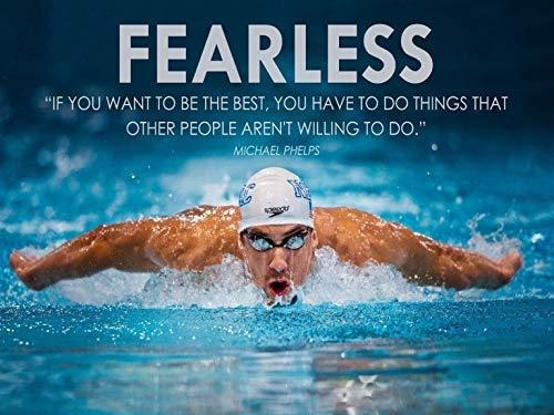 Credence Collections Michael Phelps Motivational Quotes Pós 