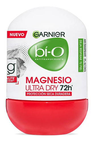 Desodorante Roll On Mujer Magnesio 72h 50ml Garnier Bio