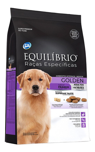 Ração Equilíbrio Para Cães Golden Adultos Sabor Frango 12kg