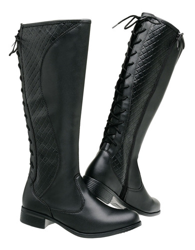 Kit 2 Pares Bota Feminina Montaria Cano Longo Coturno Curto