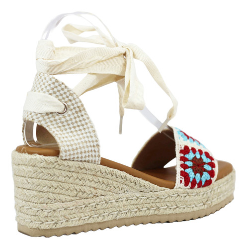 Sandalia Con Suela De Yute Efe Modelo 143001 Color Azul Text