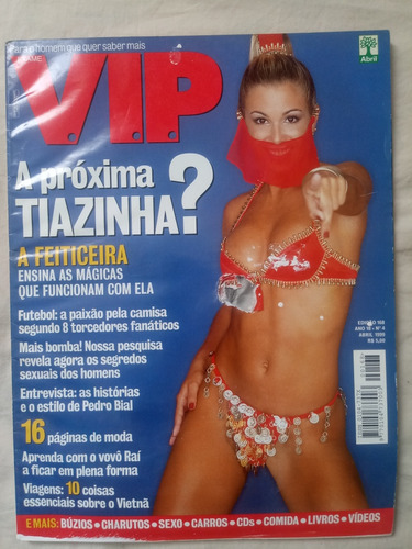 Revista Vip 1999 Com Feiticeira Joana 