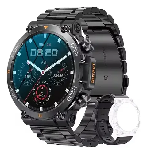 Relógio Inteligente C/ 2 Pulseiras Smartwatch Prova D'agua
