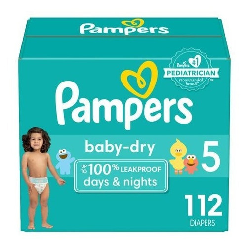 Pampers Baby Dry Pañal Talla 5 - Unidad a $1847