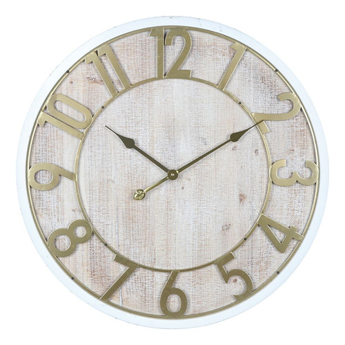 Reloj De Pared  Blanco/gold