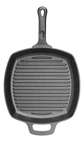 Sartén Grill Cuadrado 26x26cm Hierro Fundido Inducción Winco