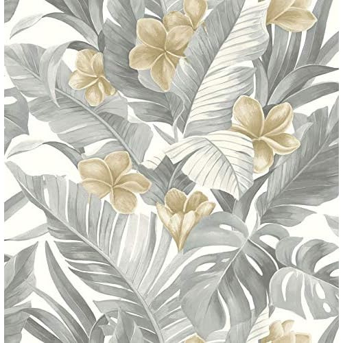 Papel Pintado Autoadhesivo Neutral Paradise Nu2927, Gri...