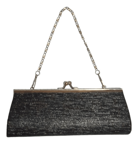 Cartera Clutch Negra Importada De Fiesta Para Damas