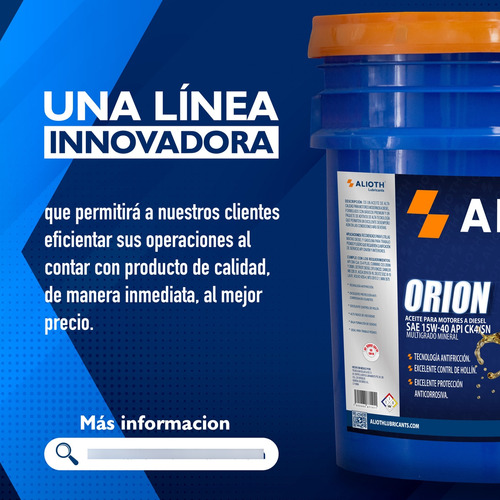 Orion Multigrado Mineral Ck4 Aceite Para Motor Diesel Cubeta