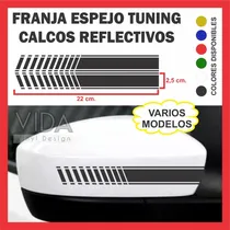 Comprar Calco Franja Espejo Tuning Auto Camioneta Reflectivo Tattoo