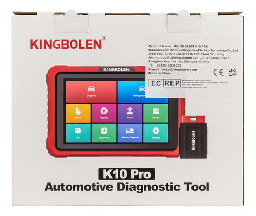 Escaner Profesional Kingbolen K10 Topologia Ecu Codificacion