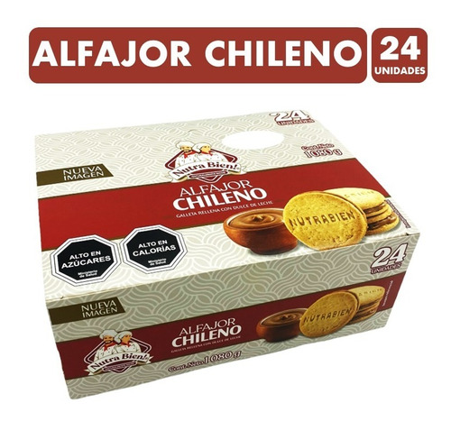 Imagen 1 de 4 de Alfajor Chileno Nutrabien X24