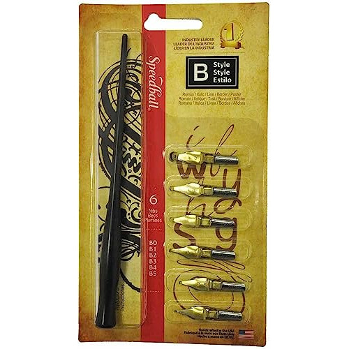 Set De Pluma De Caligrafía Bseries 1 Portaplumas 6 Pun...