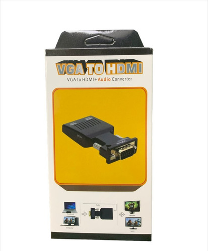 Cable Hdmi A Vga Con Convertidor De Audio Hdmi Ordenador Hdm