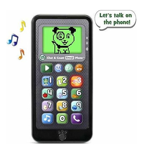 Teléfono Leapfrog Chat And Count Emoji, Negro
