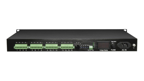 Fuente De Poder Tipo Rack 12vcd 16 Salidas 2.5a/salida
