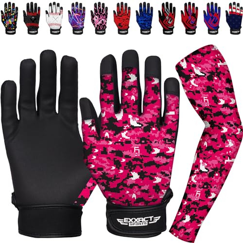 Guantes De Bateo Deportivo Exxact Con Brazalete - Globos De