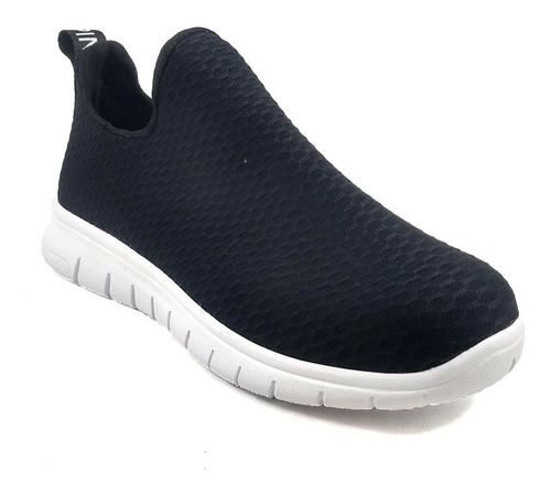 Imagen 2 de 7 de Zapatillas Urbanas Mujer Elastico Tela Livianas Confort