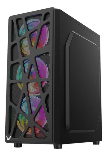 Gabinete Mid Tower Formula V Mana Negro 4 Fan Rgb