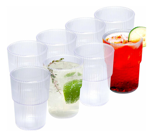 Juego De Vasos De Plastico Higiinc Swb-8p De 17 Onzas