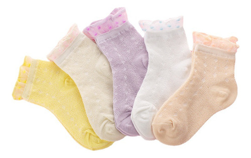 5 Pares De Calcetines Para Bebé Niño Transpirables