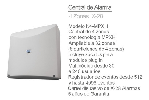 Kit Alarma Inalambrica X28 Domiciliaria Casa Llamado Celular