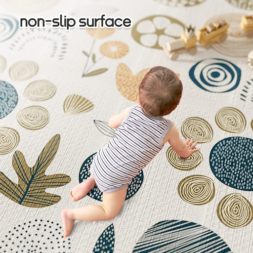 Mloong Baby Play Mat Para El Piso, 59x71x0.4 Pulgadas Playma