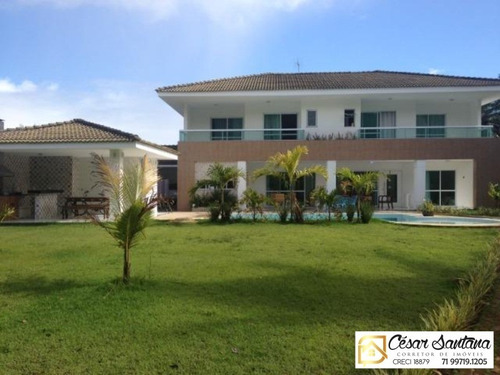 Imagem 1 de 20 de Casa Alto Padrão - Condomínio Encontro Das Águas - Lauro De Freitas - Ca00404 - 33443744