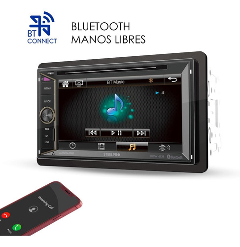Imagen 5 de 8 de Autoestéreo Pantalla Táctil 6.2 Bluetooth Dvd/cd Usb Seelpro