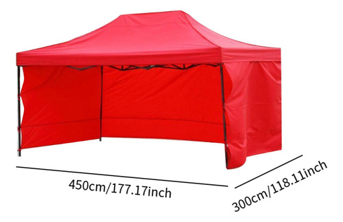 Carpa Toldo Plegable Con Paredes 3x4.5 Lona Impermeable
