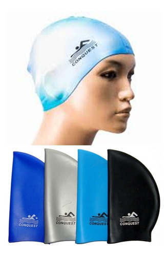 Gorro Natacion Conquest Piscina En Silicona De Alta Calidad