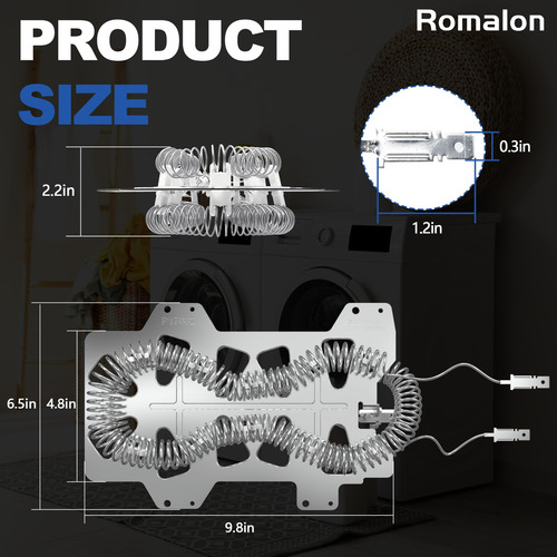 Elemento Calefactor Para Secadora Romalon Dc47-00019a