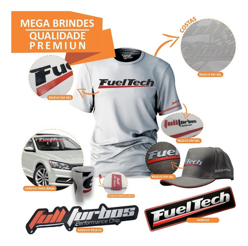 Fueltech Ft350 S/ Chic + Mega Brinde +camiseta Branca Gel+bc