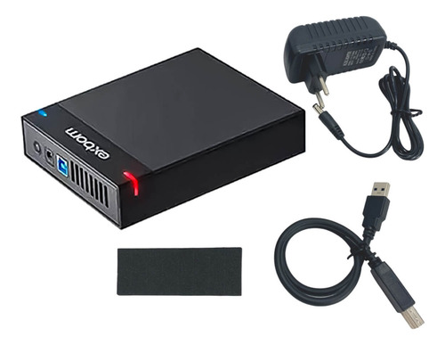 Case Externo Para Hd E Ssd Sata Com Design Compacto E Led In