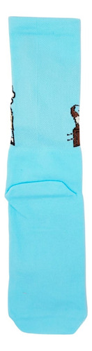 Calcetas Bts Bt21 3 Pares Agua Rosa Negro Estampado 22-28