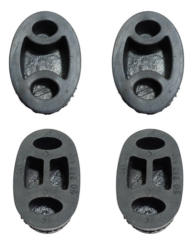 Borracha / Coxim Escapamento Corsa Celta Prisma Kit 4 Peças