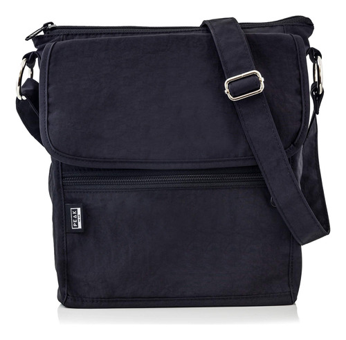 Bolso Cruzado De Nailon - Bolsillo Oculto Rfid - Incluye Ide