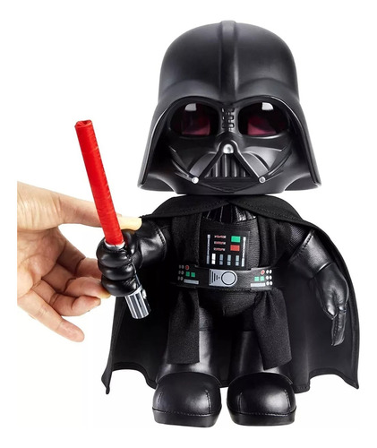 Boneco Darth Vader Pelúcia Star Wars Modificador Voz Mattel